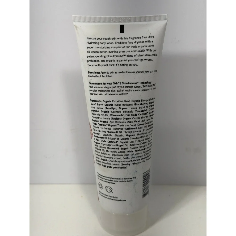Acure Ultra-Hydrating Body Lotion Cocoa Butter CoQ10 Skin-Immune 8oz 240ml NEW